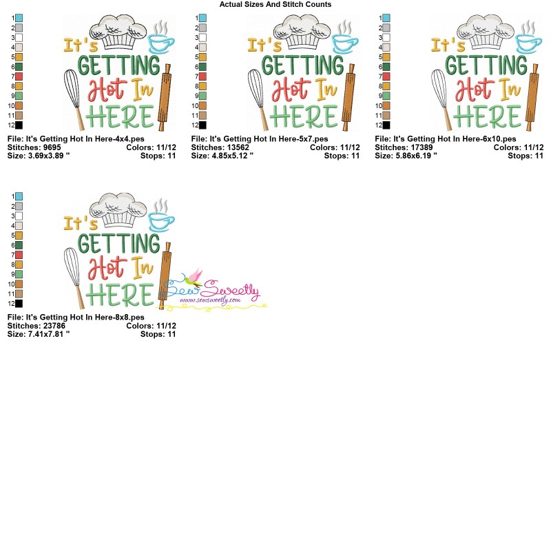 It S Getting Hot In Here Embroidery Design Pattern