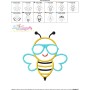 Summer Bee Applique Design Pattern-3