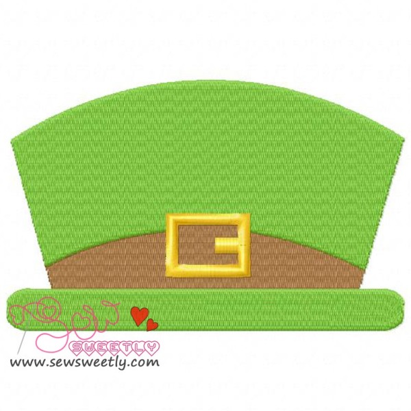 St. Patrick's Leprechaun Hat Embroidery Design Pattern-1