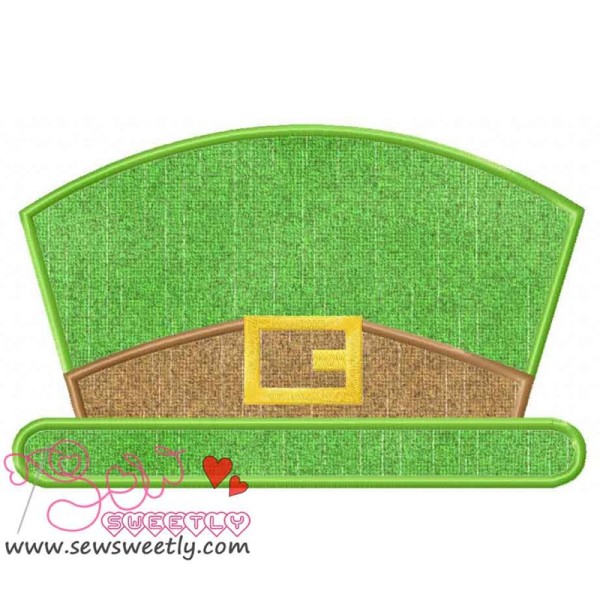 St. Patrick's Leprechaun Hat Applique Design Pattern-1