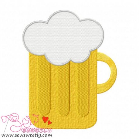 St. Patrick's Day Beer Embroidery Design Pattern-1