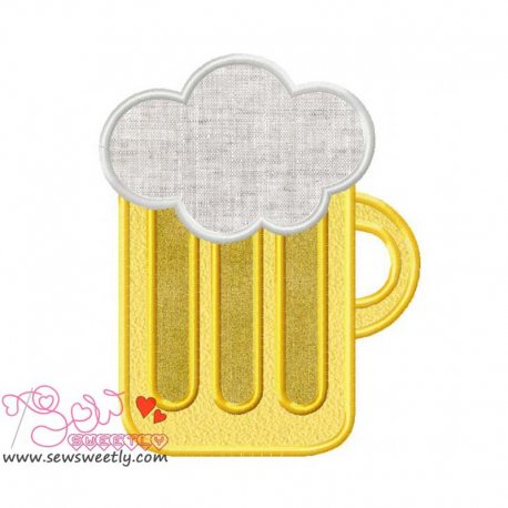 St. Patrick's Day Beer Applique Design Pattern-1