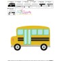 School Bus-2 Embroidery Design Pattern-3