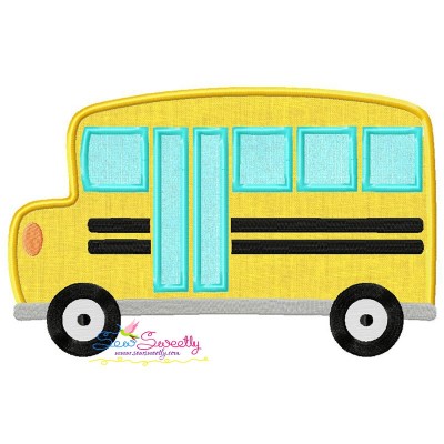 School Bus-2 Applique Design Pattern-1
