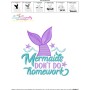 Mermaids Don't Do Homework Embroidery Design Pattern-3