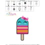 Girl Popsicle Embroidery Design Pattern-3