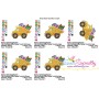 Birthday Gifts Dump Truck Embroidery Design Pattern-2