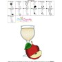 Apple Juice Glass Embroidery Design Pattern-3