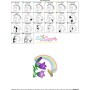Bee Flowers And Rainbow-10 Embroidery Design Pattern-3