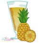 Fruit Juice Glasses Embroidery Design Bundle-3