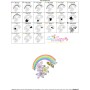 Bee Flowers And Rainbow-2 Embroidery Design Pattern-3
