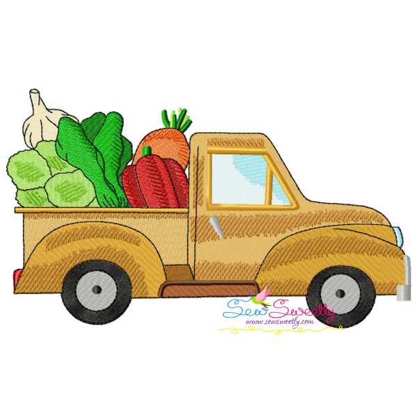 Farmer Truck-6 Embroidery Design Pattern-1