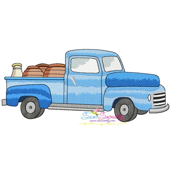 Farmer Truck-5 Embroidery Design Pattern-1
