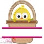 Chick In Basket Split Applique Design Pattern-3