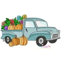 Farmer Truck-3 Embroidery Design Pattern
