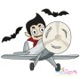 Halloween Aircrafts Embroidery Design Bundle-4