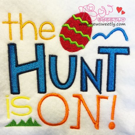 The Hunt Is On Embroidery Design Pattern-1