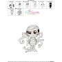 Halloween Mummy Embroidery Design Pattern-3