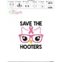 Save The Hooters Breast Cancer Awareness Embroidery Design Pattern-3