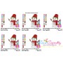 Christmas Snowman With Gifts Embroidery Design Pattern-2