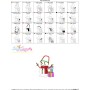 Christmas Snowman With Gifts Applique Design Pattern-3