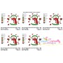 Christmas Snowman Hearts Applique Design Pattern-2