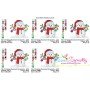 Christmas Snowman Ornaments Embroidery Design Pattern-2