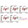 Christmas Snowman Ornaments Applique Design Pattern-2