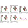 Snowman And Christmas Tree Applique Design Pattern-2