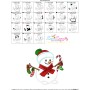 Christmas Snowman Stockings Applique Design Pattern-3
