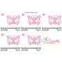 Breast Cancer Awareness Butterfly Embroidery Design Pattern-2