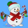 Christmas Snowman Filled Stitch Embroidery Design Bundle-8