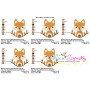 Fall Fox With Branches Embroidery Design Pattern-2