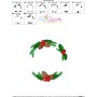 Christmas Wreath Embroidery Design Pattern-3