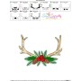 Christmas Antlers Embroidery Design Pattern-3