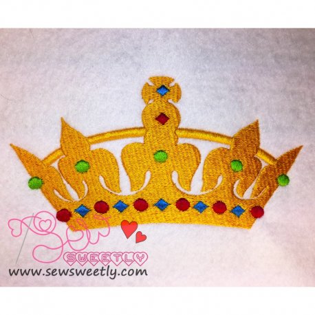 Crown-2 Embroidery Design Pattern-1