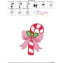 Candy Cane Bow-2 Embroidery Design Pattern-3