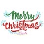 Merry Christmas Lettering Embroidery Design Pattern-1