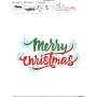 Merry Christmas Lettering Embroidery Design Pattern-3