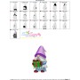 Christmas Gnome With Gift Embroidery Design Pattern-3