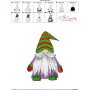Christmas Gnome Embroidery Design Pattern-3