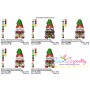 Christmas Gnome With Flowers Embroidery Design Pattern-2