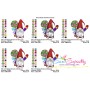 Christmas Gnome With Swirl Lollipop Candy Embroidery Design Pattern-2