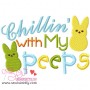 Chillin With Peeps Embroidery Design Pattern-3