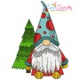 Christmas Gnomes Embroidery Design Bundle-6