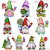 Christmas Gnomes Embroidery Design Bundle- 1