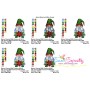 Gnome With Flowers-6 Embroidery Design Pattern-2