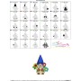 Gnome With Flowers-3 Embroidery Design Pattern-3