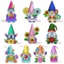 Gnomes With Flowers Embroidery Design Bundle-1
