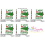 Christmas Tree Fainted Lettering Embroidery Design Pattern-2